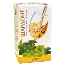 Вино Юровский Шардоне белое сухое Россия,1 л (kastd) в магазинах Ашан