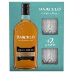 Ром Barcelo Gran Anejo Россия, 0,7 л + 2 стакана (kastd)