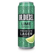 Пивной напиток Doctor Diesel Premium Lager Lime 4,3%, 430 мл в магазинах Ашан