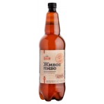 Пиво светлое безалкогольное Афанасий Живое нефильтрованное, 1,4 л (kastd)