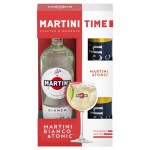 Вермут Martini Bianco Италия, 1 л + 2 банки тоник Rich 0,33 л (kastd)