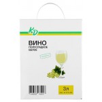 Вино Каждый день полусладкое белое Россия, 3 л (kastd)