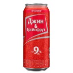 Напиток слабоалкогольный Очаково Джин с грейпфрутом, 450 мл (kastd)