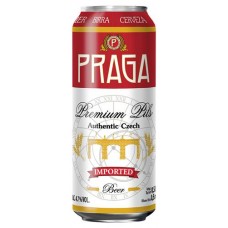 Пиво Praga Premium Pils светлое фильтрованное 4,7%, 500 мл (kastd) в магазинах Ашан