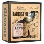 Джин Barrister Pink Gin с бокалом в подарочной упаковке, 0,7 л (kastd)