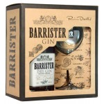 Джин Barrister Dry Gin с бокалом в подарочной упаковке Россия, 0,7 л (kastd)