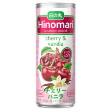 Коктейль виносодержащий игристый Hinomari Cherry & Vanilla газированный 8,5%, 250 мл (kastd) в магазинах Ашан