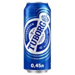 Пиво безалкогольное Tuborg 0,5%, 450 мл (kastd)