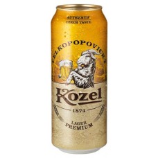 Пиво Velkopopovicky Kozel Premium lager светлое фильтрованное 4,6%, 500 мл в магазинах Ашан