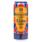 Слабоалкогольный напиток Manchester Джин-тоник классический Россия, 0,45 л (kastd)