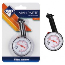 Манометр шинный Nova Bright в блистере, до 3,5 атм (kastd) в магазинах Ашан
