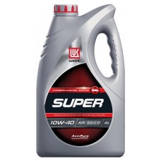 Масло моторное Лукойл Супер 10W40 полусинтетическое, 4 л (kastd) в магазинах Ашан