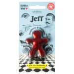 Ароматизатор для автомобиля Mr & Mrs Fragrances Jeff Малина и Пачули красный хром, 5,5 см (kastd)