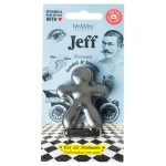 Ароматизатор для автомобиля Mr & Mrs Fragrances Jeff Сандал и Ладан серебро хром, 5,5 см (kastd)