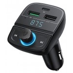 Зарядное устройство автомобильное Ugreen CD229 FM&Bluetooth Transmitter&Car Charger + TF Slot, черный (kastd)
