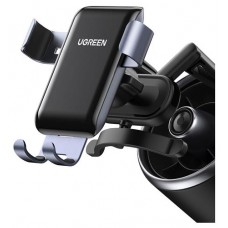 Подставка-держатель Ugreen LP274 Gravity Phone Holder for Round Air Vent для круглых вентиляционных решеток авто, серый (kastd) в магазинах Ашан
