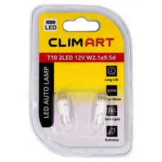 Лампа автомобильная Clim Art Светодиодная T10 2LED 12V, 2 шт (kastd) в магазинах Ашан