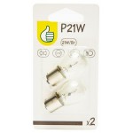 Лампа автомобильная Каждый день Pouce P21Вт 12В, 2 шт (kastd)