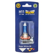 Лампа Маяк H11 12V 55W PGJ19-2 Super White+30% (kastd) в магазинах Ашан