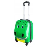 Чемодан детский пластиковый Proffi Travel Крокодил 4 колеса (kastd)