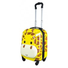 Чемодан детский пластиковый Proffi Travel Жираф 4 колеса (kastd) в магазинах Ашан