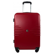 Чемодан пластиковый Airport красный 4 колеса, размер M (kastd) в магазинах Ашан