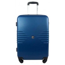 Чемодан пластиковый Airport синий 4 колеса, размер M (kastd) в магазинах Ашан