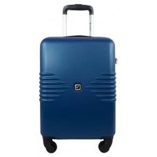 Чемодан пластиковый Airport синий 4 колеса, размер S (kastd) в магазинах Ашан