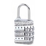 Замок кодовый для чемодана Airport черно-белый, 8,5х14,5 см (kastd) Замок кодовый для чемодана Airport черно-белый, 8,5х14,5 см (kastd)