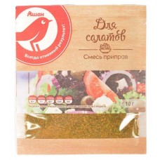 Смесь приправ АШАН Красная птица для салатов, 10 г (kastd) в магазинах Ашан