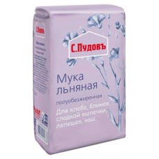 Мука льняная С.Пудовъ, 400 г (kastd) в магазинах Ашан