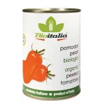 Томаты Bioitalia очищенные целые в томатном соке, 400 г (kastd)