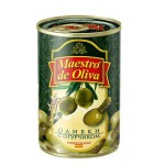 Оливки зеленые Maestro de Oliva на огурчике в оливковом масле, 300 г (kastd)