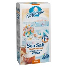 Соль морская Marbelle йодированная мелкая, 750 г (kastd) в магазинах Ашан