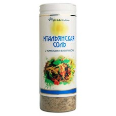 Соль Mareman морская итальянская с томатом и базиликом, 140 г (kastd) в магазинах Ашан
