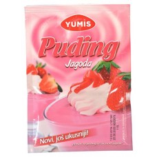 Смесь сухая Yumis пудинг клубничный, 40 г (kastd) в магазинах Ашан