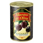 Маслины черные Maestro de Oliva без косточки, 280 г (kastd)