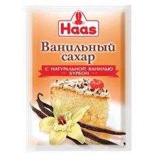 Сахар ванильный HAAS с натуральной ванилью, 15 г в магазинах Ашан