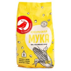 Мука кукурузная АШАН Красная птица, 500 г (kastd) в магазинах Ашан