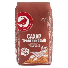 Сахар тростниковый АШАН Красная птица кристаллический, 900 г (kastd) в магазинах Ашан