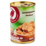 Шампиньоны АШАН Красная птица резаные, 400 г (kastd)