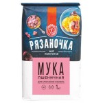 Мука пшеничная Рязаночка для блинчиков и вафель, 1 кг (kastd)