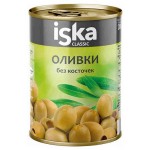 Оливки зеленые iska без косточки, 300 мл (kastd)