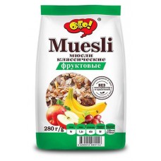 Мюсли ОГО! Фруктовые, 280 г (kastd) в магазинах Ашан