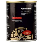 Свинина тушеная Курганский Стандарт кусочками, 338 г (kastd)