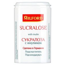 Подсластитель MILFORD Сукралоза с инулином, 370 шт в магазинах Ашан