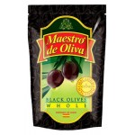 Маслины черные Maestro de Oliva с косточкой, 170 г (kastd)