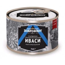 Сардина атлантическая Доброфлот Иваси натуральная, 245 г (kastd) в магазинах Ашан