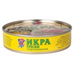 Икра трески 5 Морей стерилизованная, 160 г (kastd)