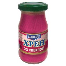 Хрен столовый ГЛАВПРОДУКТ со свеклой, 170 г (kastd) в магазинах Ашан